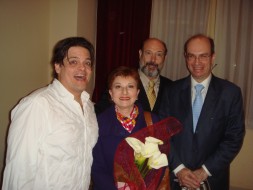 Fernando Portari, Mariella Devia, Sergio Casoy, Heraldo Marin em Palermo-13.04.08