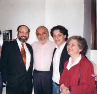 Sergio Casoy, Renato Bruson, um fã e Marta Faja-TMSP-17.08.1996